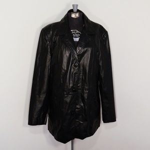 LIKE FOR PRICE DROP Black Leather Jacket 40R